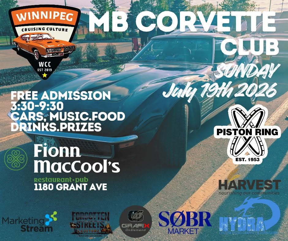 July 19, 2026 - Sunday Car Show Fionns on Grant